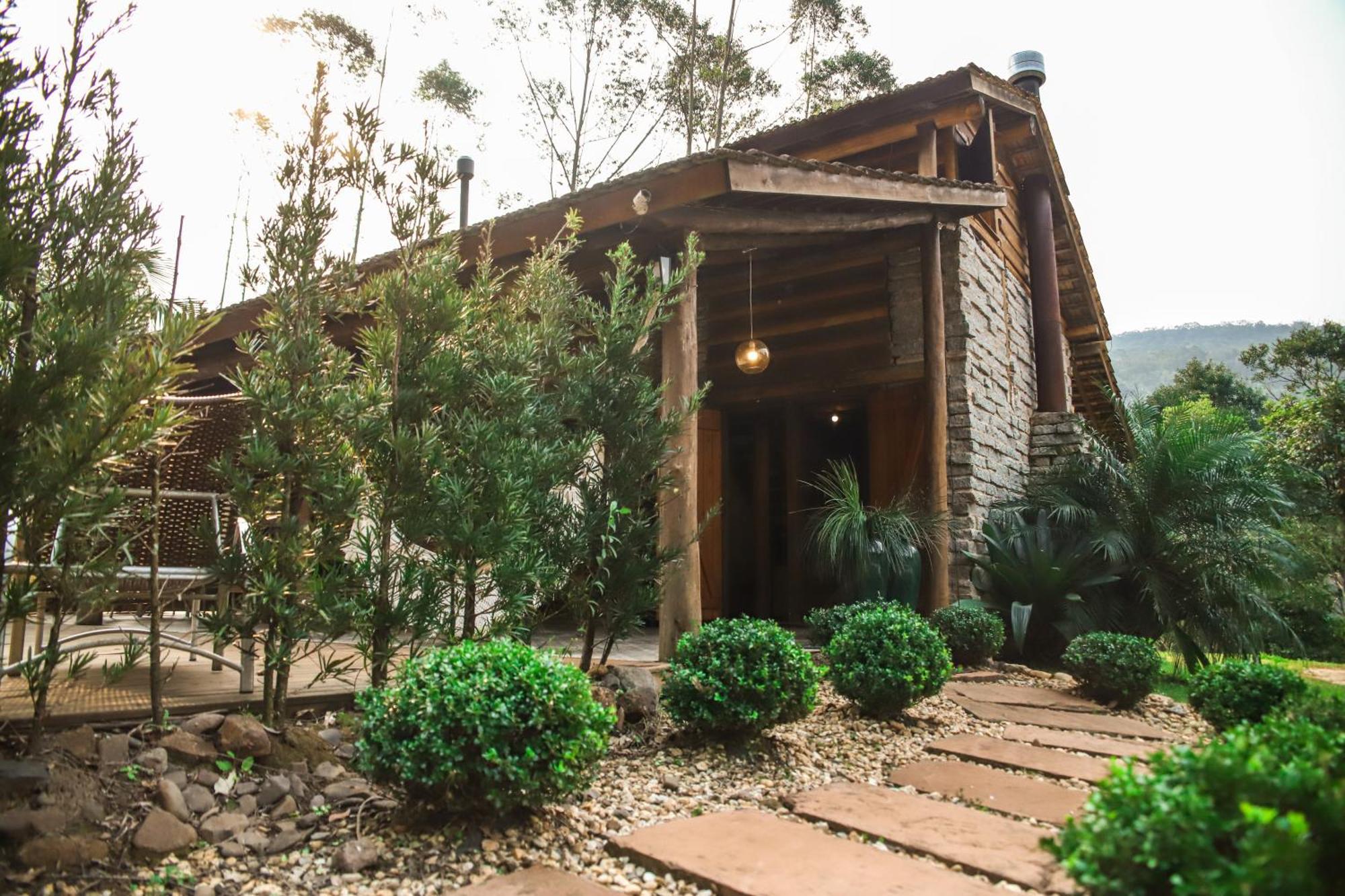 Chale Casa De Pedra, Vivenda Serra Velha, Chales De Montanha Timbe do Sul Luaran gambar