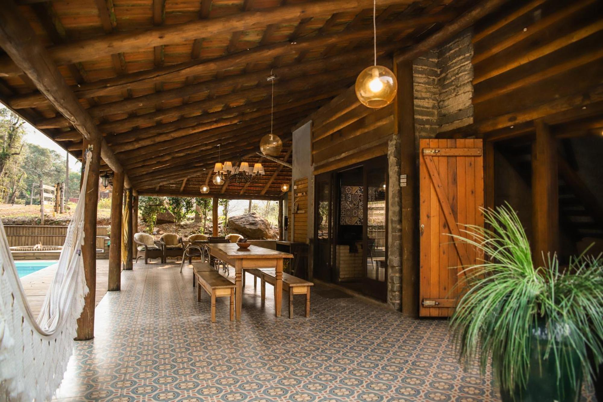 Chale Casa De Pedra, Vivenda Serra Velha, Chales De Montanha Timbe do Sul Luaran gambar