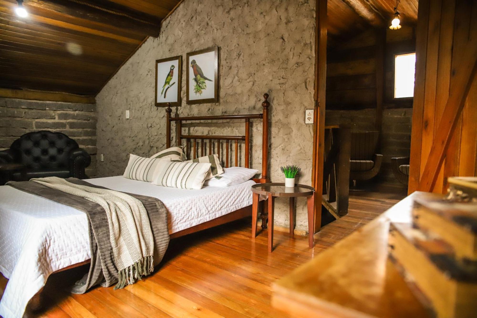 Chale Casa De Pedra, Vivenda Serra Velha, Chales De Montanha Timbe do Sul Luaran gambar